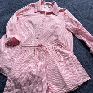 Princess Polly Pink Striped Set